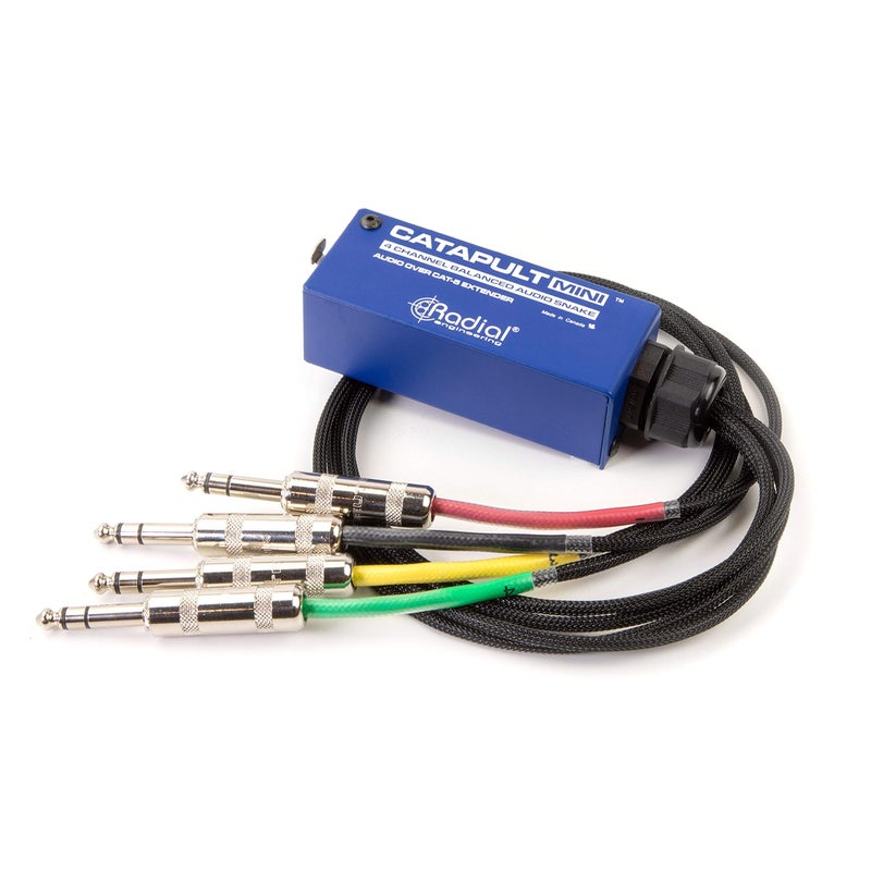 Radial Engineering Radial Catapult Mini TRS Cat 5/6 Audio Snake Module with 1/4 inch TRS Connectors - Image 1